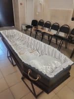 Гроб КН стандартный матовый с мет. ручками — изображение 8