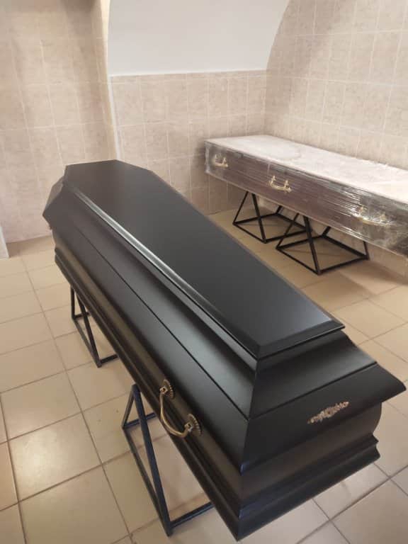 купить темный матовый гроб спб