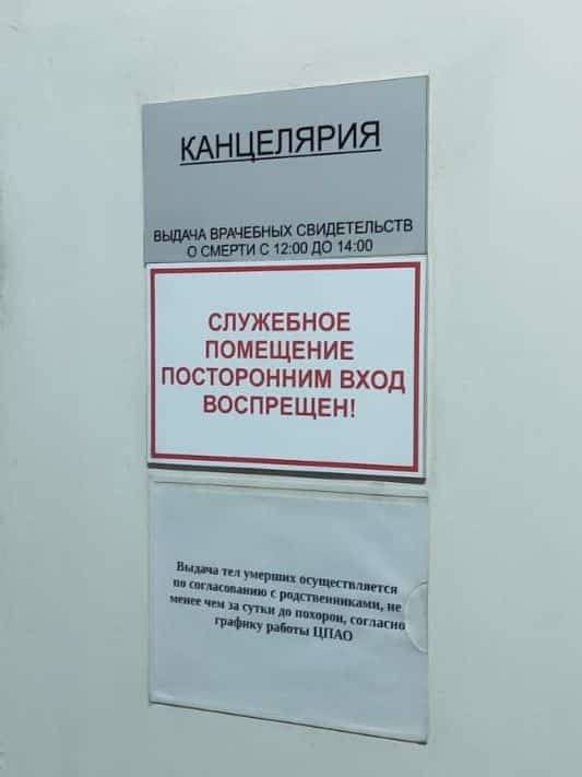 морг красина 10 выдача свидетельства о смерти