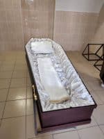 гроб атласная постель